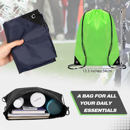 Drawstring Backpack Bulk for Sports Gym, 10 Colors, 100 Pcs