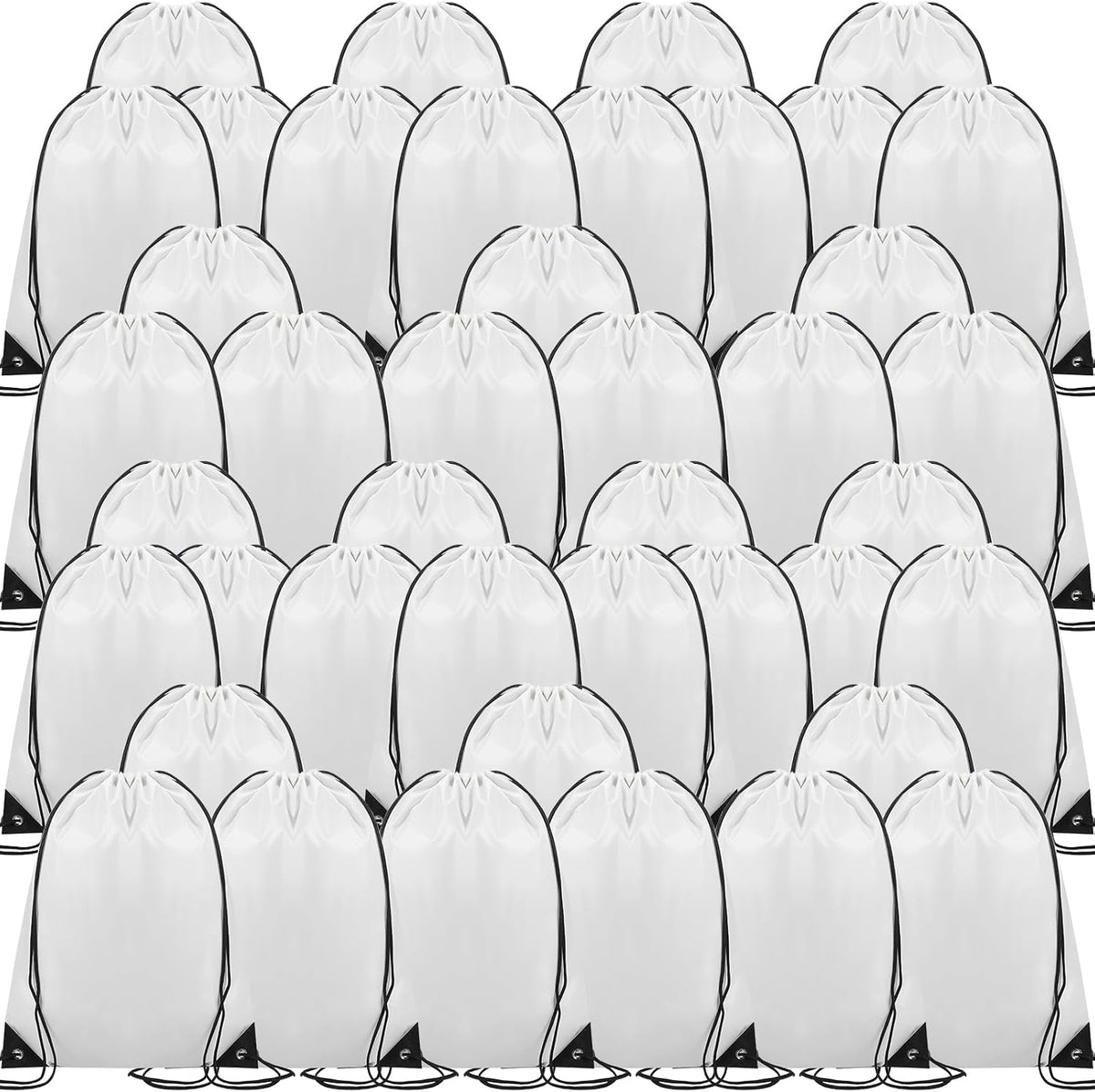 Drawstring Backpack Bulk for Sports Gym, 10 Colors, 100 Pcs