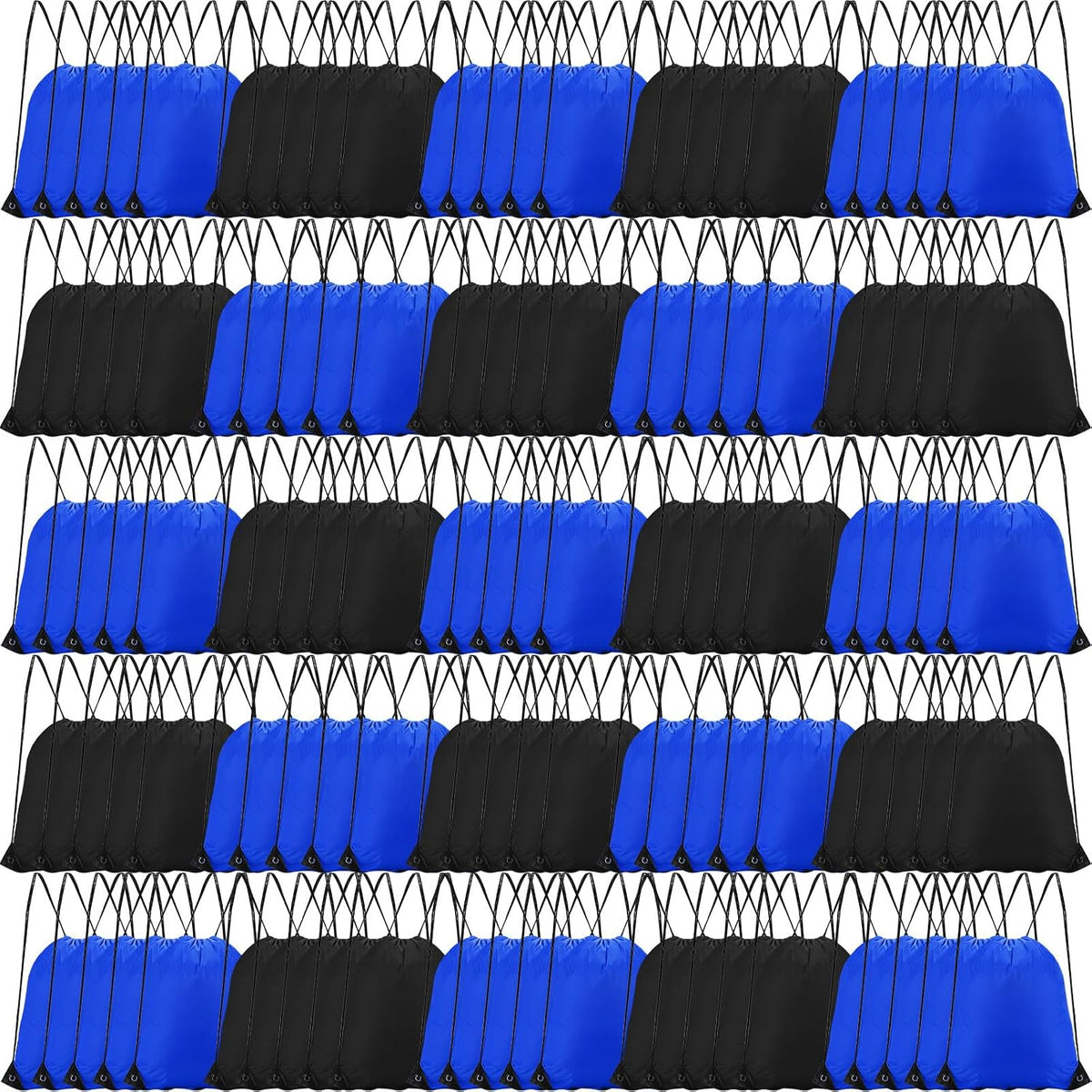 Drawstring Backpack Bulk for Sports Gym, 10 Colors, 100 Pcs