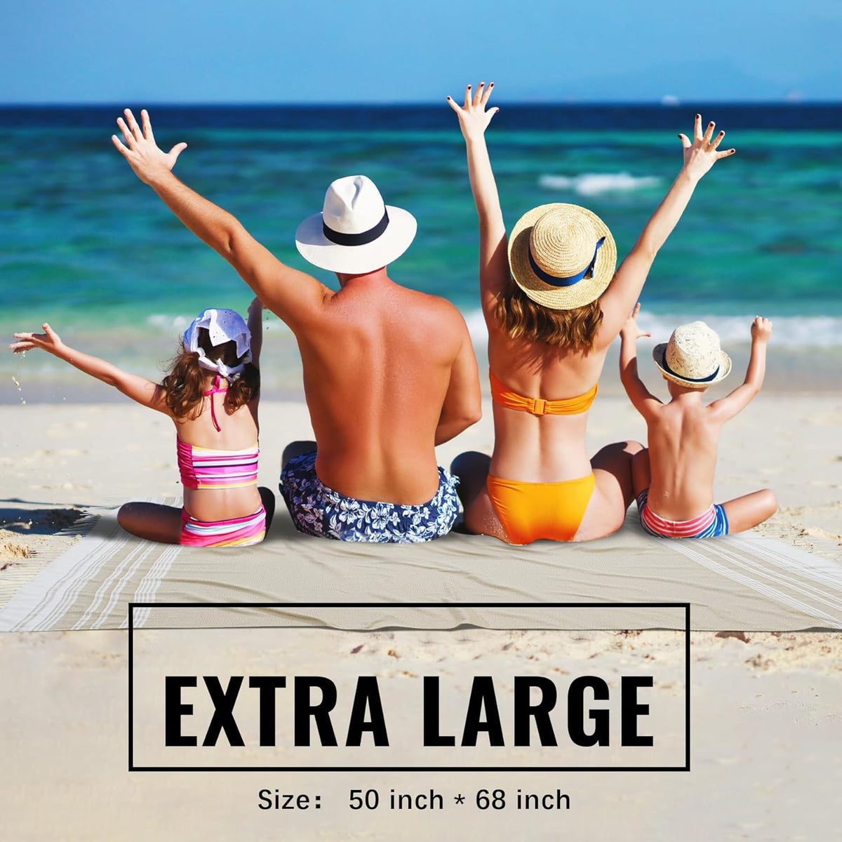 Extra Large Turkish Beach Towel Picnic Camping Mat Throw Blanket Oversized Quick Dry Lightweight Absorbent Hiking Essentials Pool Accessories Gym Gift Yoga Must Haves Travel Gadgets Stuff