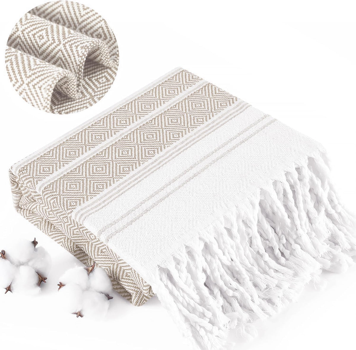 Extra Large Turkish Beach Towel Picnic Camping Mat Throw Blanket Oversized Quick Dry Lightweight Absorbent Hiking Essentials Pool Accessories Gym Gift Yoga Must Haves Travel Gadgets Stuff