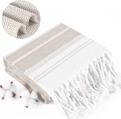 Extra Large Turkish Beach Towel Picnic Camping Mat Throw Blanket Oversized Quick Dry Lightweight Absorbent Hiking Essentials Pool Accessories Gym Gift Yoga Must Haves Travel Gadgets Stuff