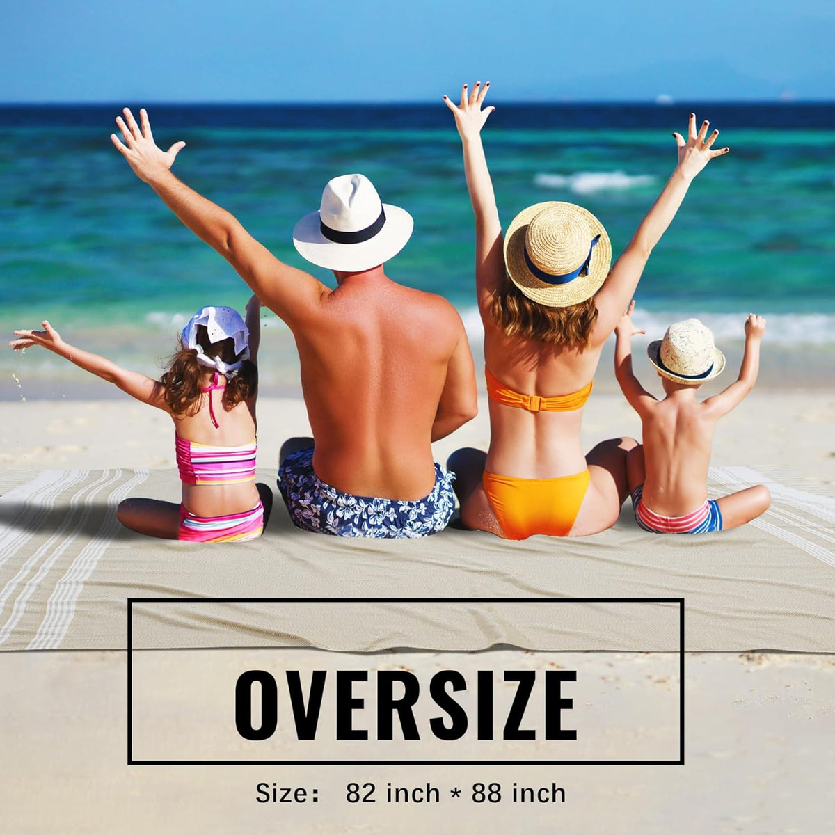 Extra Large Turkish Beach Towel Picnic Camping Mat Throw Blanket Oversized Quick Dry Lightweight Absorbent Hiking Essentials Pool Accessories Gym Gift Yoga Must Haves Travel Gadgets Stuff