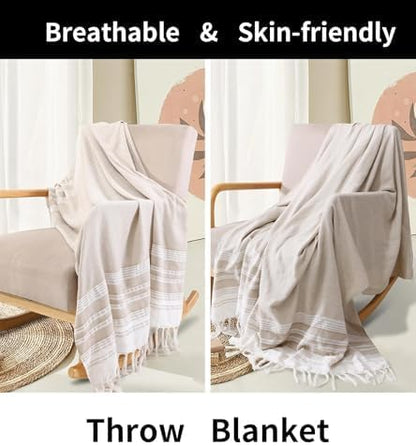 Extra Large Turkish Beach Towel Picnic Camping Mat Throw Blanket Oversized Quick Dry Lightweight Absorbent Hiking Essentials Pool Accessories Gym Gift Yoga Must Haves Travel Gadgets Stuff