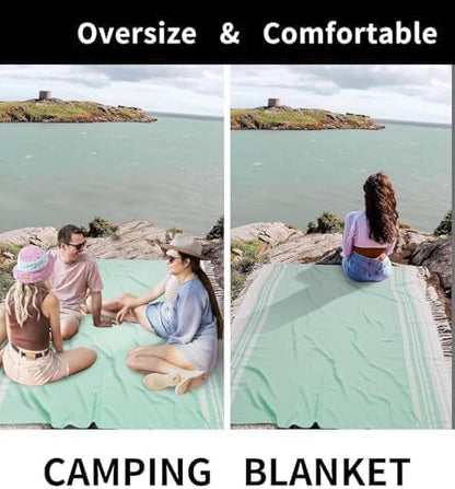 Extra Large Turkish Beach Towel Picnic Camping Mat Throw Blanket Oversized Quick Dry Lightweight Absorbent Hiking Essentials Pool Accessories Gym Gift Yoga Must Haves Travel Gadgets Stuff