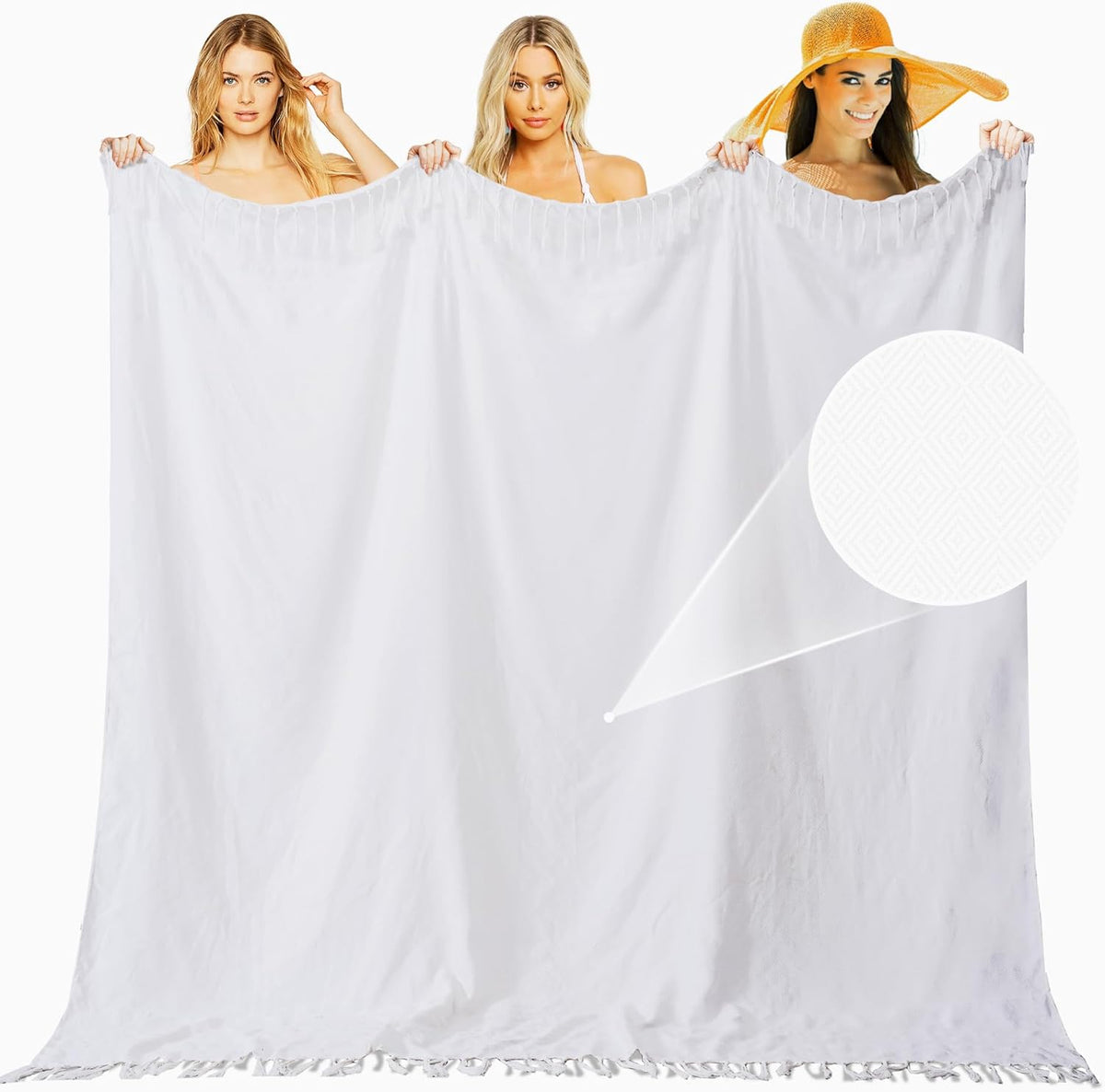 Extra Large Turkish Beach Towel Picnic Camping Mat Throw Blanket Oversized Quick Dry Lightweight Absorbent Hiking Essentials Pool Accessories Gym Gift Yoga Must Haves Travel Gadgets Stuff