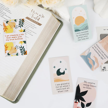 100 Affirmation Cards for Women and Men With 150+ Thought-Provoking Questions, Unique Affirmation cards for stress Relief, Meditation and Self Care Gift For Women and Men.