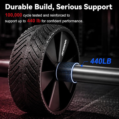 Ab Roller Wheel - Ab Workout Equipment for Abdominal & Core Strength Training, Home Gym Fitness Equipment for Men Women