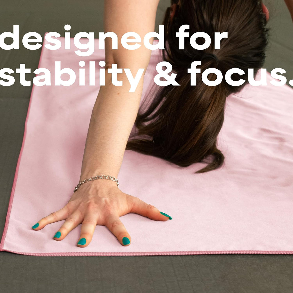 . Aura Microfiber Yoga Mat Towel, 26.5" x 72", Green | Soft and Absorbent, Quick-Dry for Gym, Pilates, and Hot Yoga, Compact for Gym Bag, Machine Washable