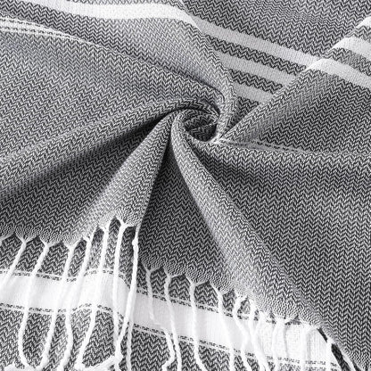 6 Packs Oversized Turkish Beach Towels Set Towel Bulk 74"x38" Extra Large Quick Dry Sand Free Light Swim Bath Camping Pool Towel Travel Blanket Essentials Cruise Accessories Adult Vacation