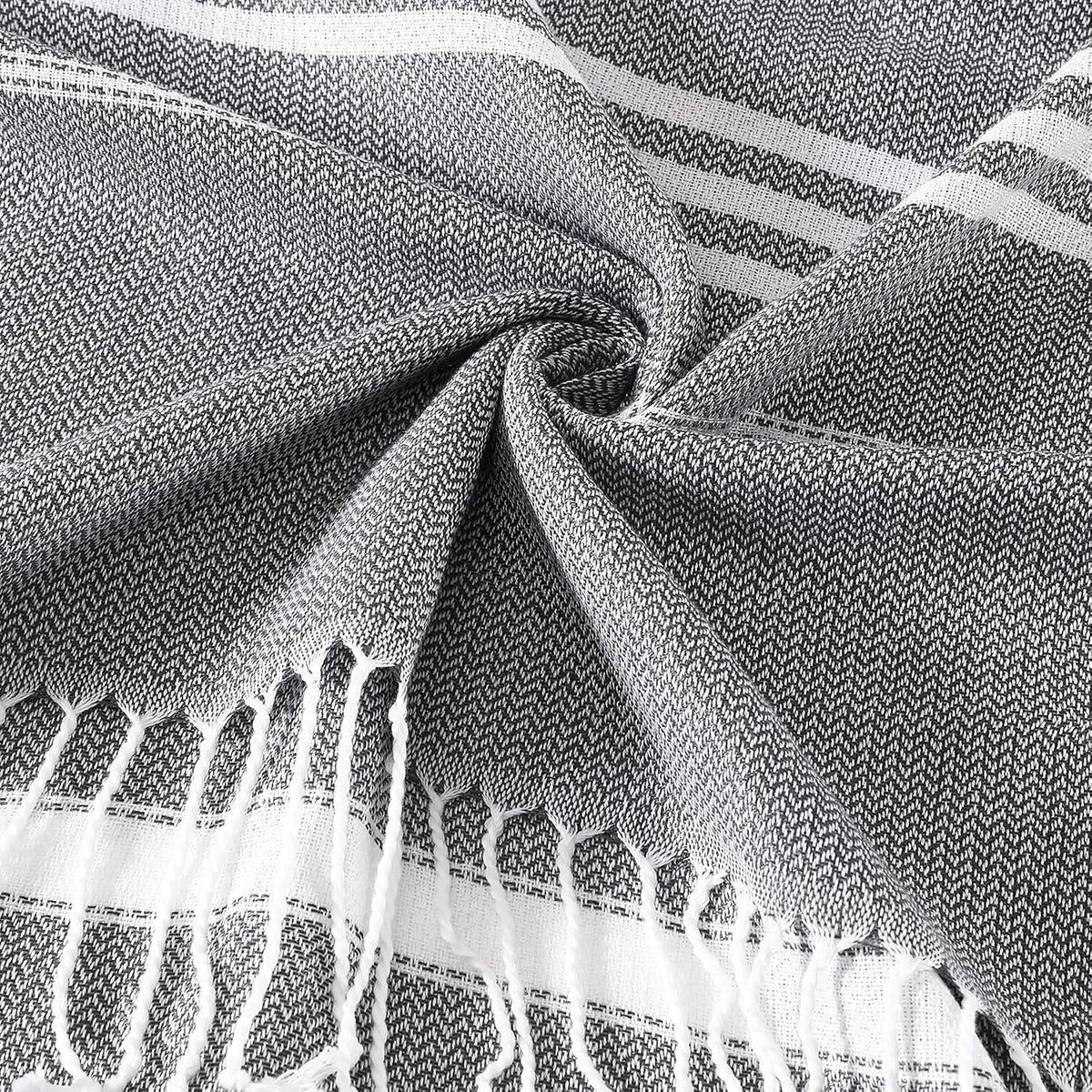 6 Packs Oversized Turkish Beach Towels Set Towel Bulk 74"x38" Extra Large Quick Dry Sand Free Light Swim Bath Camping Pool Towel Travel Blanket Essentials Cruise Accessories Adult Vacation