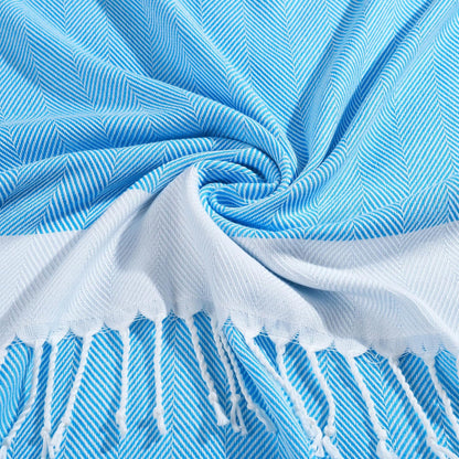6 Packs Oversized Turkish Beach Towels Set Towel Bulk 74"x38" Extra Large Quick Dry Sand Free Light Swim Bath Camping Pool Towel Travel Blanket Essentials Cruise Accessories Adult Vacation