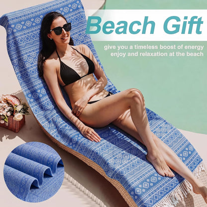 6 Packs Oversized Turkish Beach Towels Set Towel Bulk 74"x38" Extra Large Quick Dry Sand Free Light Swim Bath Camping Pool Towel Travel Blanket Essentials Cruise Accessories Adult Vacation