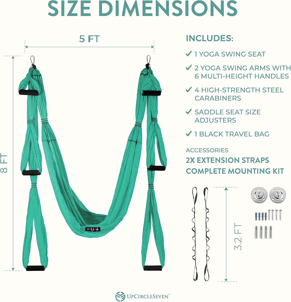 Aerial Yoga Swing Set Ceiling Mount Accessories