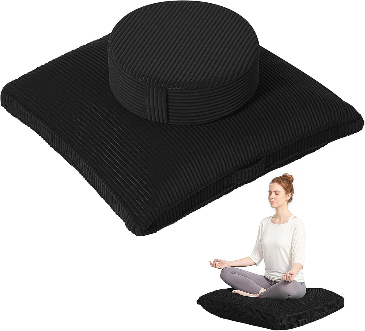 Meditation Cushion, 32x32inch Meditation Floor Pillow for Adults