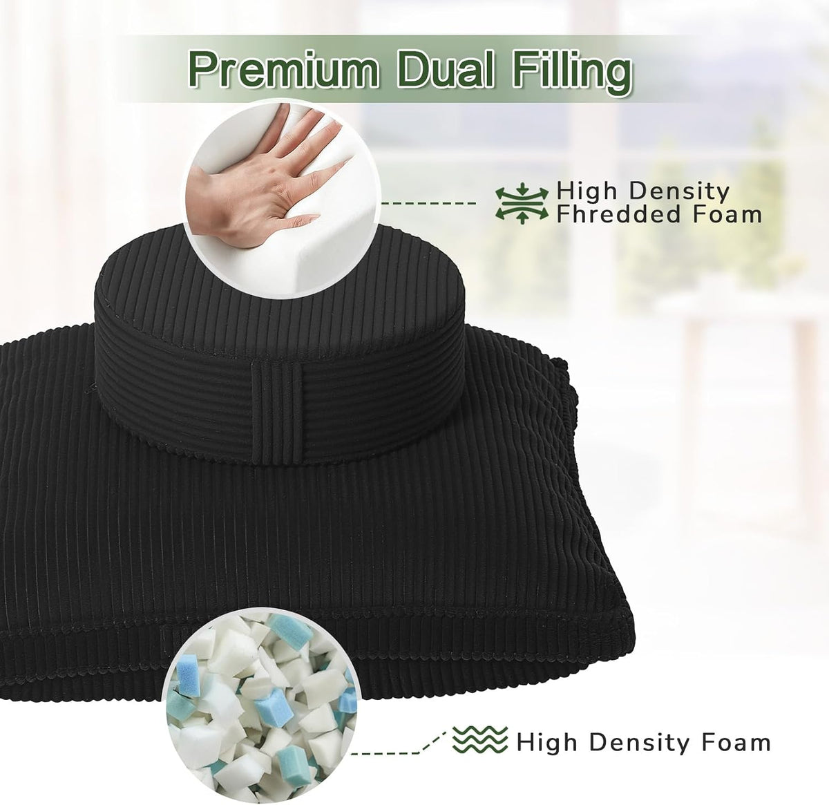 Meditation Cushion, 32x32inch Meditation Floor Pillow for Adults