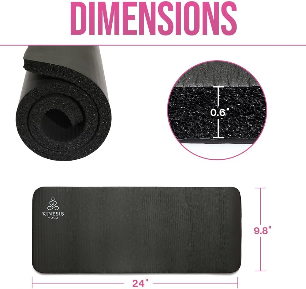 Knee Pad Cushion - 0.6 Inch (15mm) Thick Exercise Knee Pad