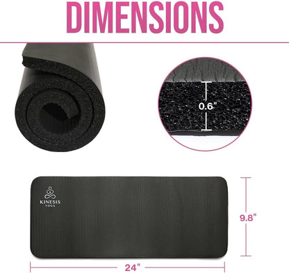 Knee Pad Cushion - 0.6 Inch (15mm) Thick Exercise Knee Pad