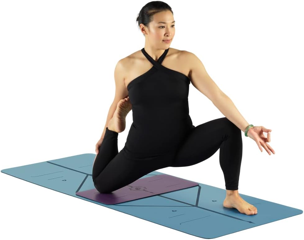 Yoga Pad - Revolutionary Alignment System, Advanced Non-Slip Grip