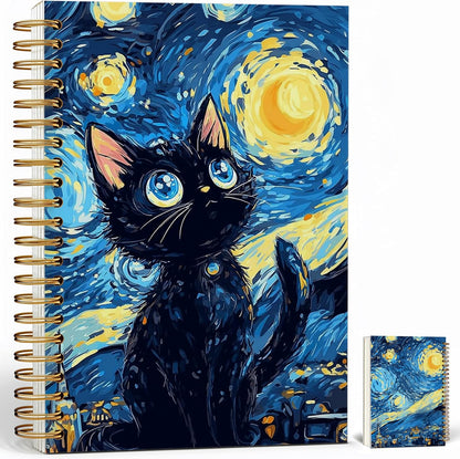 Journaling Notebooks for Women, Lotus Notebook -Meditation Yoga Spiritual Inspirational Planner Notebook Journal Gifts, A5 Spiral Journal Notebook Office Supplies Gifts for Women Birthday Christmas (Golden)