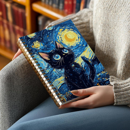 Journaling Notebooks for Women, Lotus Notebook -Meditation Yoga Spiritual Inspirational Planner Notebook Journal Gifts, A5 Spiral Journal Notebook Office Supplies Gifts for Women Birthday Christmas (Golden)