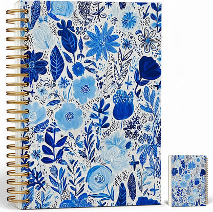 Journaling Notebooks for Women, Lotus Notebook -Meditation Yoga Spiritual Inspirational Planner Notebook Journal Gifts, A5 Spiral Journal Notebook Office Supplies Gifts for Women Birthday Christmas (Golden)