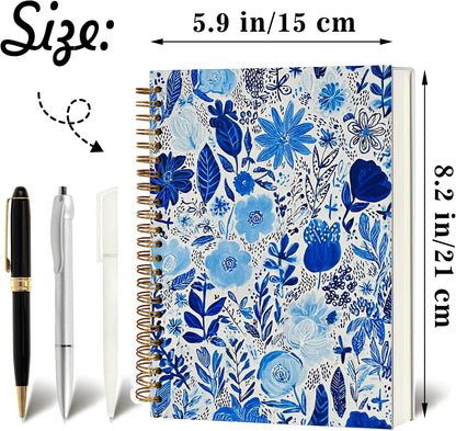 Journaling Notebooks for Women, Lotus Notebook -Meditation Yoga Spiritual Inspirational Planner Notebook Journal Gifts, A5 Spiral Journal Notebook Office Supplies Gifts for Women Birthday Christmas (Golden)