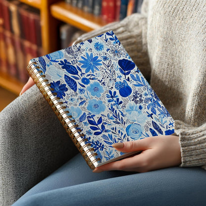 Journaling Notebooks for Women, Lotus Notebook -Meditation Yoga Spiritual Inspirational Planner Notebook Journal Gifts, A5 Spiral Journal Notebook Office Supplies Gifts for Women Birthday Christmas (Golden)