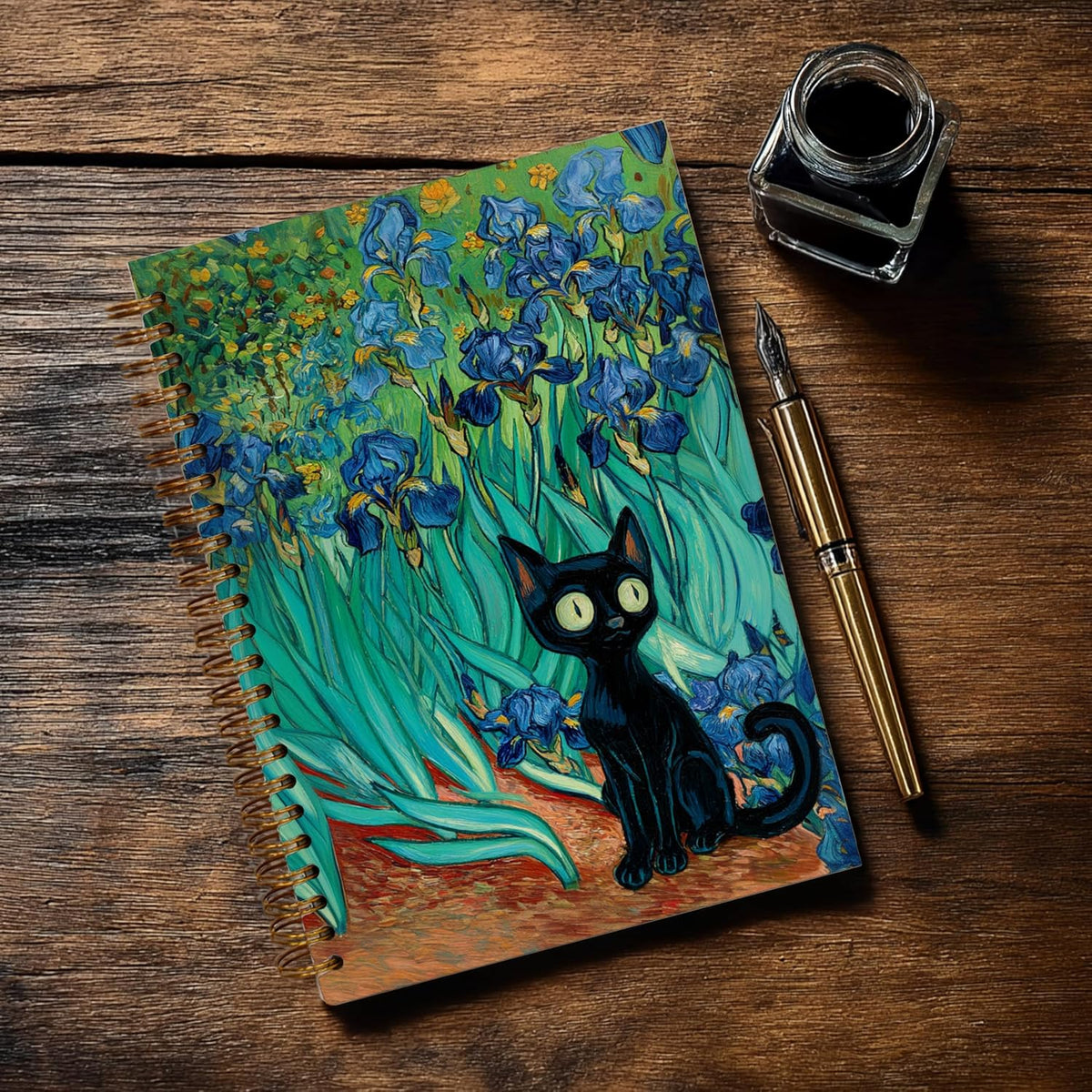 Journaling Notebooks for Women, Lotus Notebook -Meditation Yoga Spiritual Inspirational Planner Notebook Journal Gifts, A5 Spiral Journal Notebook Office Supplies Gifts for Women Birthday Christmas (Golden)