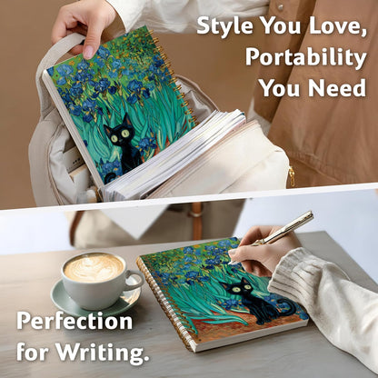 Journaling Notebooks for Women, Lotus Notebook -Meditation Yoga Spiritual Inspirational Planner Notebook Journal Gifts, A5 Spiral Journal Notebook Office Supplies Gifts for Women Birthday Christmas (Golden)