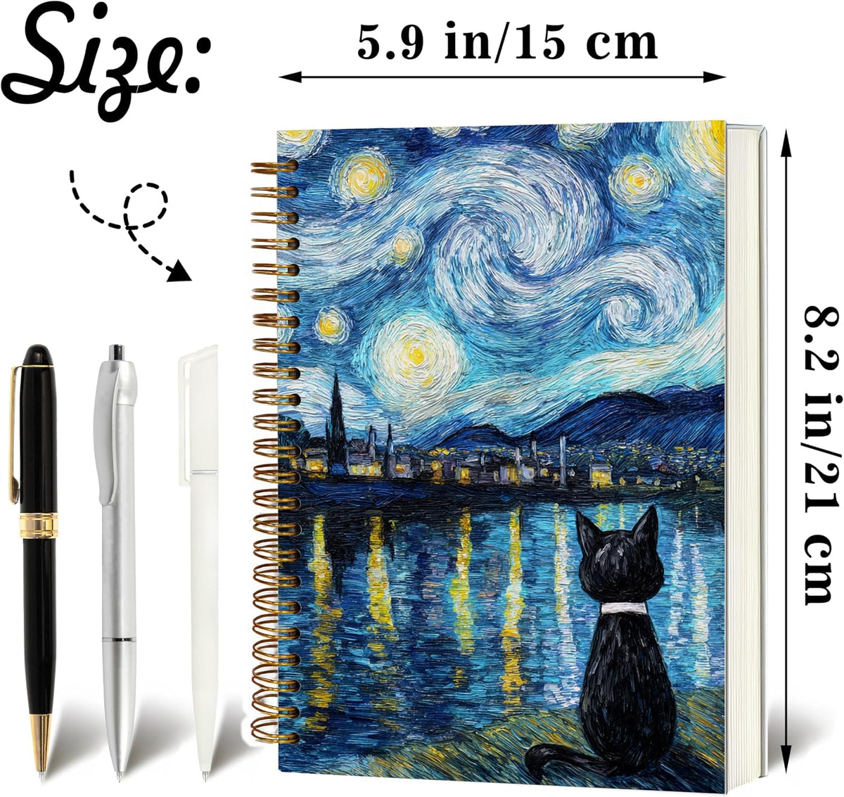 Journaling Notebooks for Women, Lotus Notebook -Meditation Yoga Spiritual Inspirational Planner Notebook Journal Gifts, A5 Spiral Journal Notebook Office Supplies Gifts for Women Birthday Christmas (Golden)