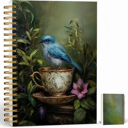 Journaling Notebooks for Women, Lotus Notebook -Meditation Yoga Spiritual Inspirational Planner Notebook Journal Gifts, A5 Spiral Journal Notebook Office Supplies Gifts for Women Birthday Christmas (Golden)