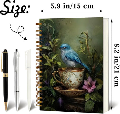 Journaling Notebooks for Women, Lotus Notebook -Meditation Yoga Spiritual Inspirational Planner Notebook Journal Gifts, A5 Spiral Journal Notebook Office Supplies Gifts for Women Birthday Christmas (Golden)