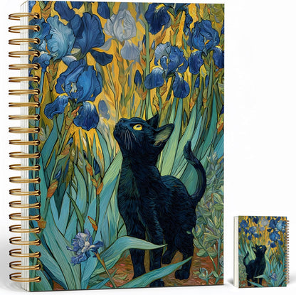 Journaling Notebooks for Women, Lotus Notebook -Meditation Yoga Spiritual Inspirational Planner Notebook Journal Gifts, A5 Spiral Journal Notebook Office Supplies Gifts for Women Birthday Christmas (Golden)