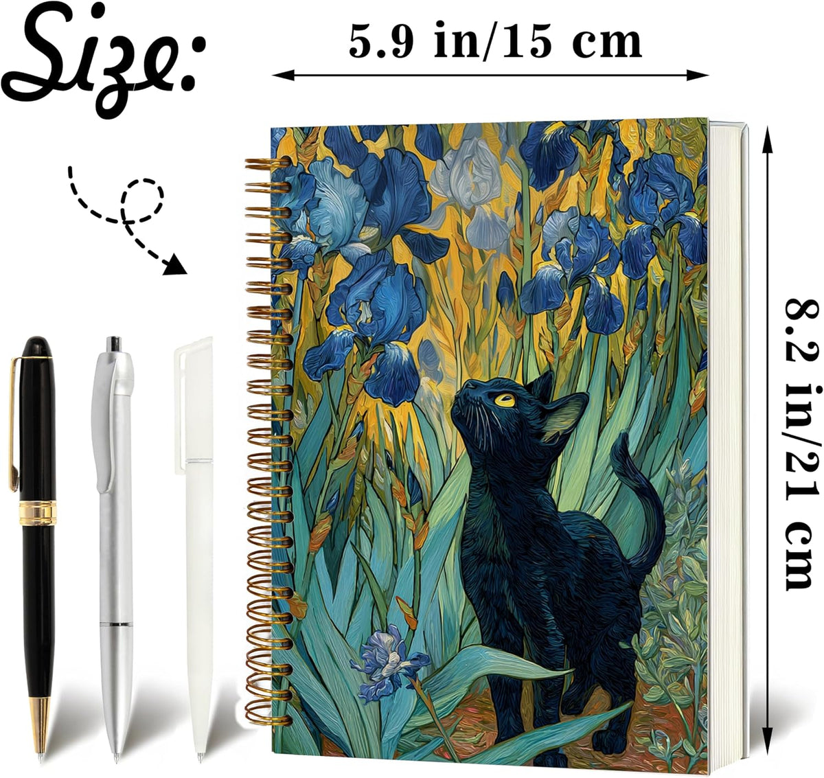 Journaling Notebooks for Women, Lotus Notebook -Meditation Yoga Spiritual Inspirational Planner Notebook Journal Gifts, A5 Spiral Journal Notebook Office Supplies Gifts for Women Birthday Christmas (Golden)