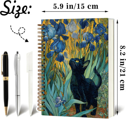 Journaling Notebooks for Women, Lotus Notebook -Meditation Yoga Spiritual Inspirational Planner Notebook Journal Gifts, A5 Spiral Journal Notebook Office Supplies Gifts for Women Birthday Christmas (Golden)