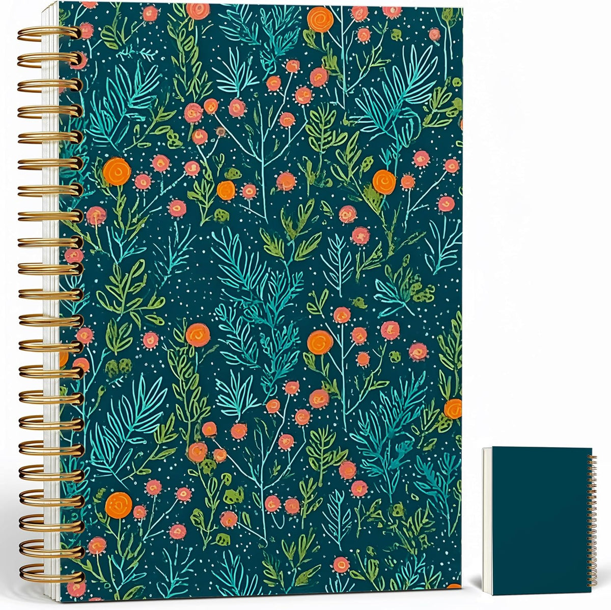 Journaling Notebooks for Women, Lotus Notebook -Meditation Yoga Spiritual Inspirational Planner Notebook Journal Gifts, A5 Spiral Journal Notebook Office Supplies Gifts for Women Birthday Christmas (Golden)