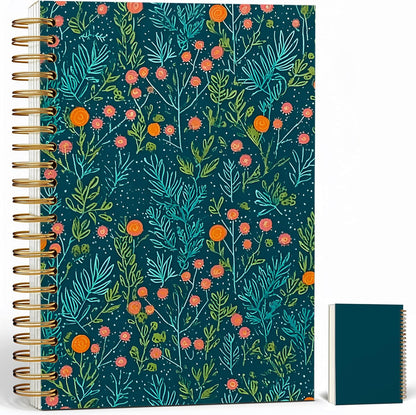 Journaling Notebooks for Women, Lotus Notebook -Meditation Yoga Spiritual Inspirational Planner Notebook Journal Gifts, A5 Spiral Journal Notebook Office Supplies Gifts for Women Birthday Christmas (Golden)