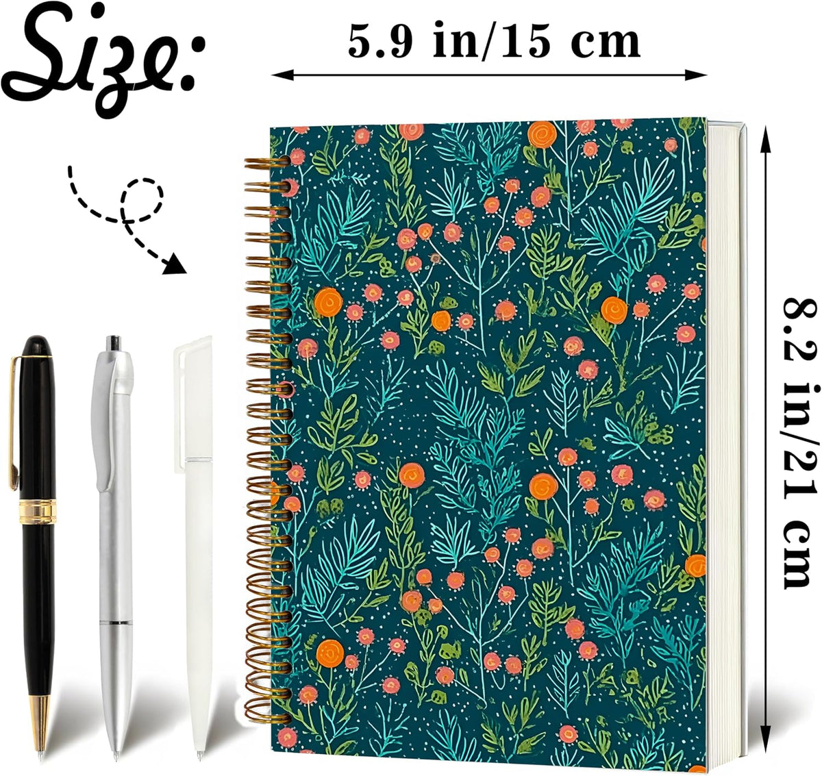 Journaling Notebooks for Women, Lotus Notebook -Meditation Yoga Spiritual Inspirational Planner Notebook Journal Gifts, A5 Spiral Journal Notebook Office Supplies Gifts for Women Birthday Christmas (Golden)