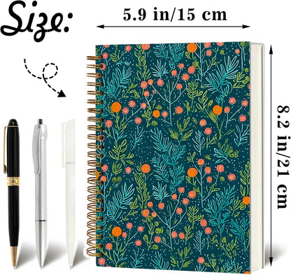 Journaling Notebooks for Women, Lotus Notebook -Meditation Yoga Spiritual Inspirational Planner Notebook Journal Gifts, A5 Spiral Journal Notebook Office Supplies Gifts for Women Birthday Christmas (Golden)