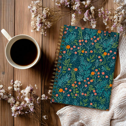 Journaling Notebooks for Women, Lotus Notebook -Meditation Yoga Spiritual Inspirational Planner Notebook Journal Gifts, A5 Spiral Journal Notebook Office Supplies Gifts for Women Birthday Christmas (Golden)