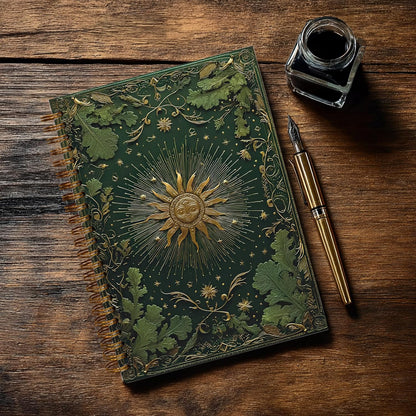 Journaling Notebooks for Women, Lotus Notebook -Meditation Yoga Spiritual Inspirational Planner Notebook Journal Gifts, A5 Spiral Journal Notebook Office Supplies Gifts for Women Birthday Christmas (Golden)