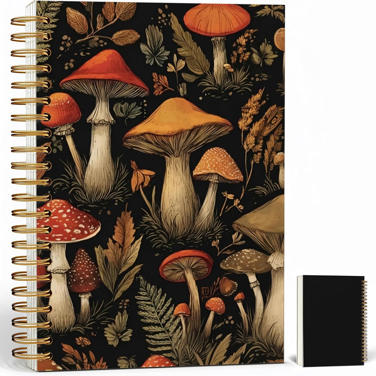 Journaling Notebooks for Women, Lotus Notebook -Meditation Yoga Spiritual Inspirational Planner Notebook Journal Gifts, A5 Spiral Journal Notebook Office Supplies Gifts for Women Birthday Christmas (Golden)