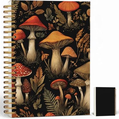 Journaling Notebooks for Women, Lotus Notebook -Meditation Yoga Spiritual Inspirational Planner Notebook Journal Gifts, A5 Spiral Journal Notebook Office Supplies Gifts for Women Birthday Christmas (Golden)