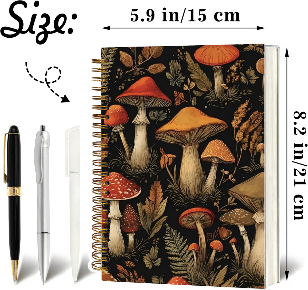Journaling Notebooks for Women, Lotus Notebook -Meditation Yoga Spiritual Inspirational Planner Notebook Journal Gifts, A5 Spiral Journal Notebook Office Supplies Gifts for Women Birthday Christmas (Golden)