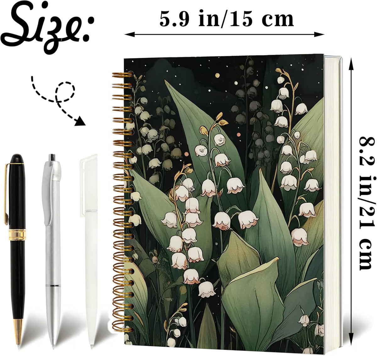 Journaling Notebooks for Women, Lotus Notebook -Meditation Yoga Spiritual Inspirational Planner Notebook Journal Gifts, A5 Spiral Journal Notebook Office Supplies Gifts for Women Birthday Christmas (Golden)