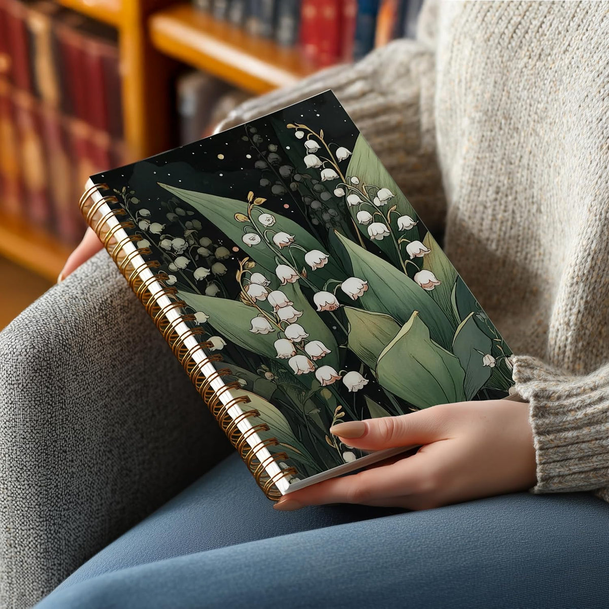 Journaling Notebooks for Women, Lotus Notebook -Meditation Yoga Spiritual Inspirational Planner Notebook Journal Gifts, A5 Spiral Journal Notebook Office Supplies Gifts for Women Birthday Christmas (Golden)