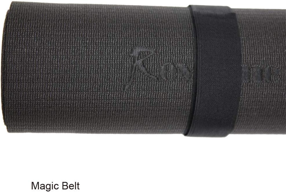 Large Exercise Mat 6 x 4 feet (72" x 48" x 1/4") 6 mm Thick & High Density Mat for Home Cardio and Yoga Workouts, Durable Gym Floor, Black