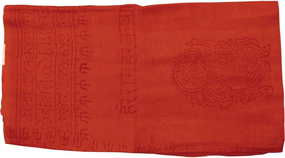 Indian Ganesh Om Meditation Yoga Altar Cloth Prayer Shawl Scarf