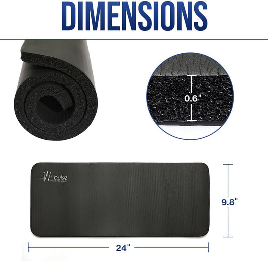 Yoga Knee Pads Cushion - Extra Thick 1 Inch (25mm) Workout Mat Cushion